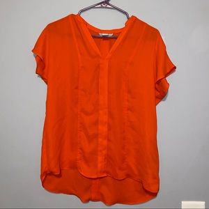 H&M Polyester Orange Shirt Size 4 - Great for Work